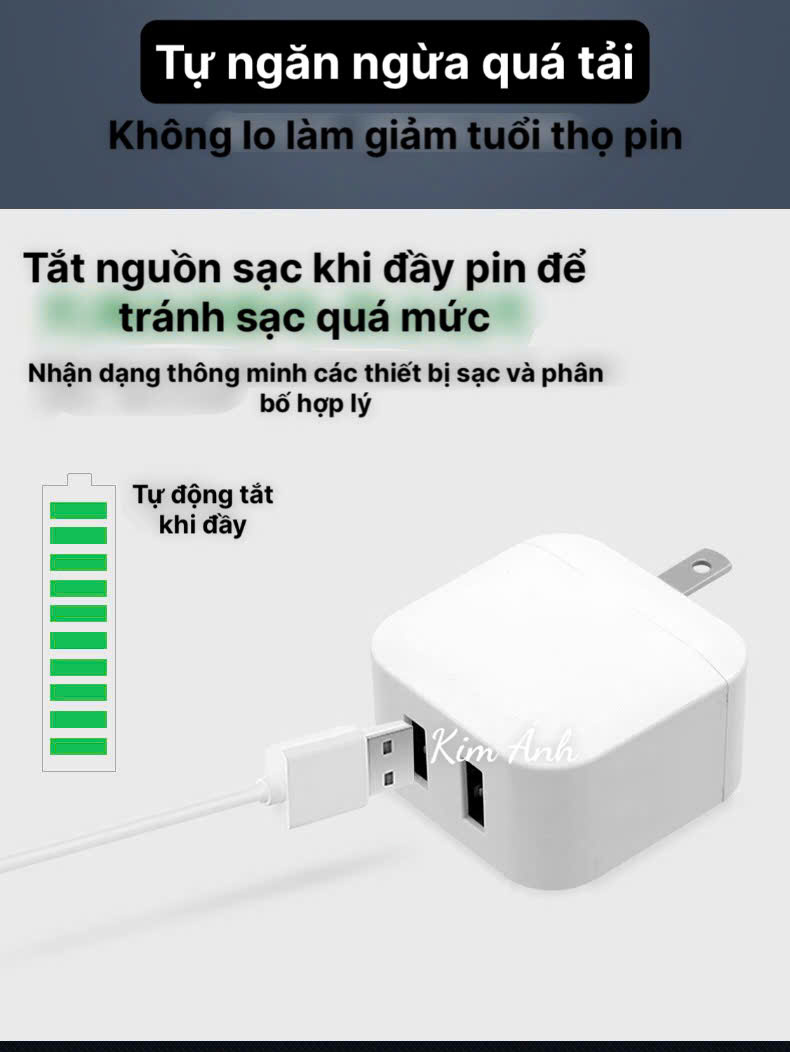 Củ sạc xuất Nhật 2.4A KFLY ( JHX-AC1908) chứng nhận PSE tiêu chuẩn Nhật Bản, dùng thử 30 ngày, Hàng chính hãng