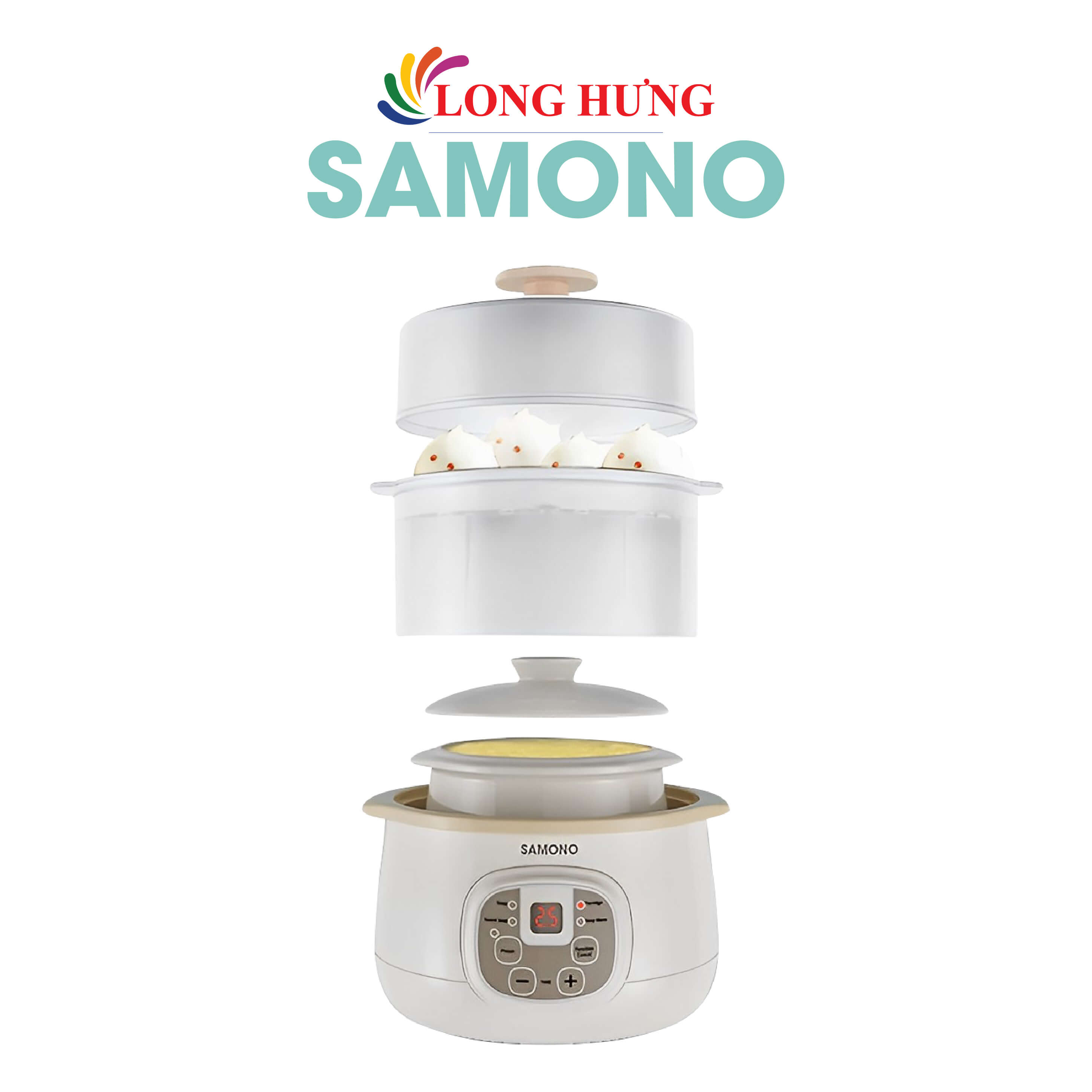 Nồi nấu chậm SAMONO 0.8 lít SW-SC08 - Hàng chính hãng