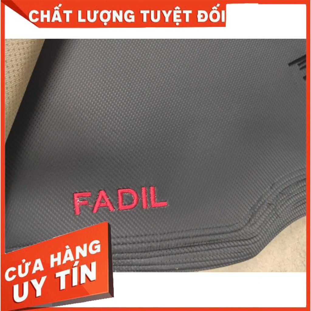 Thảm taplo da vân cacbon cao cấp theo xe Vinfast Fadil .