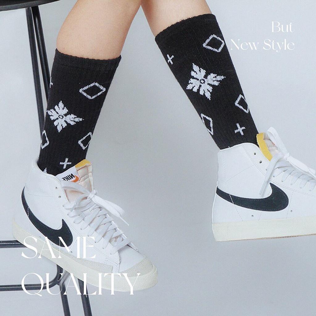 Vớ/Tất cổ cao Black BLS Monogram LDV Socks