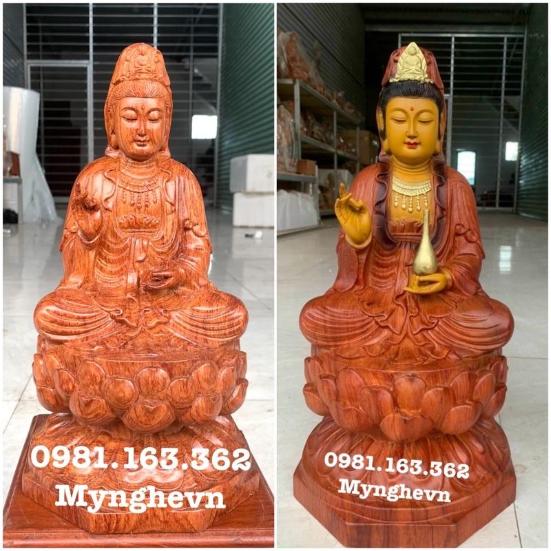 Tượng Phật Bà Quan Âm gỗ hương