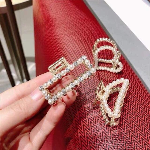 Set 3 kẹp càng cua đính hạt siêu hót