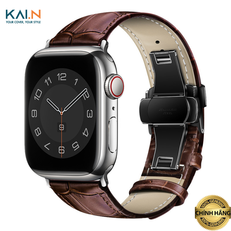 Dây Da Cho Apple Watch Ultra 2 / 1, Apple Watch Series 9-1/SE/SE 2022 , Da Bò Thật Cao Cấp, Kai.N Bamboo Leather_ Hàng chính hãng