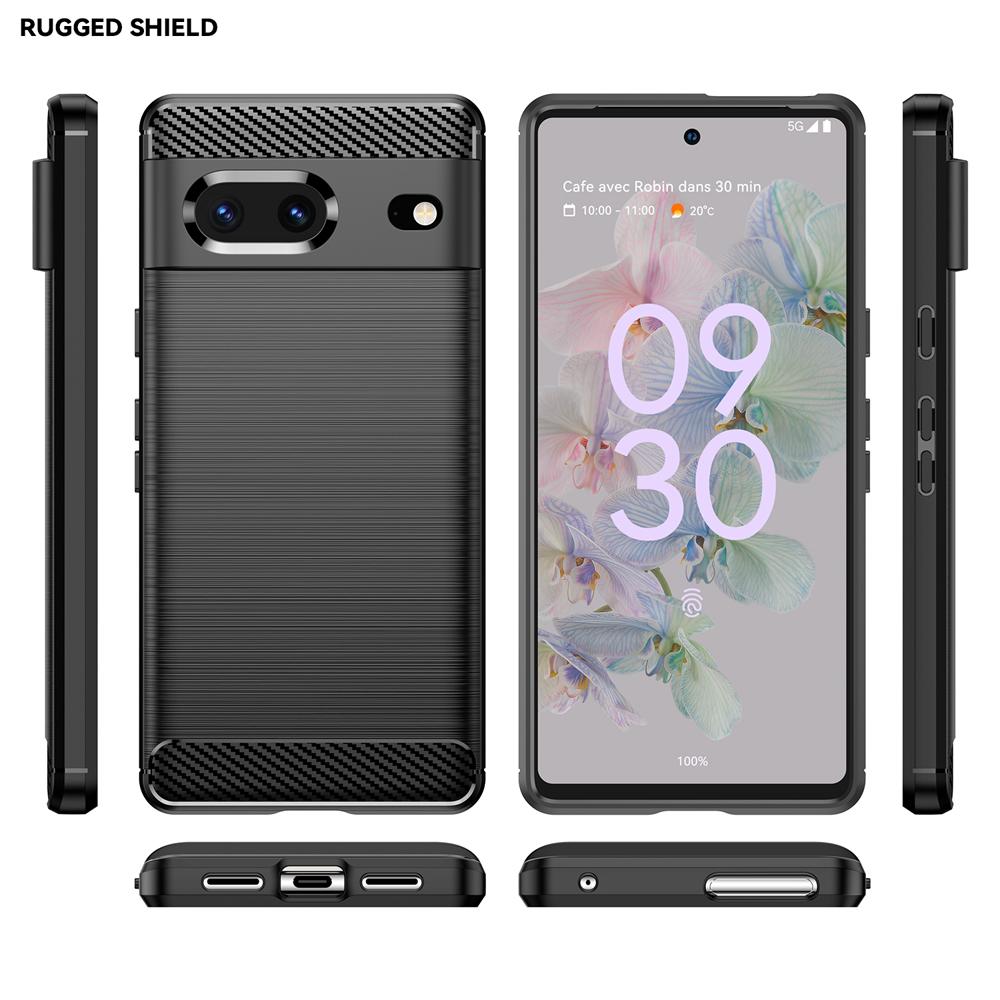 Ốp lưng cho Google Pixel 7 silicone mềm Carbon phay xước chống sốc chống vân tay