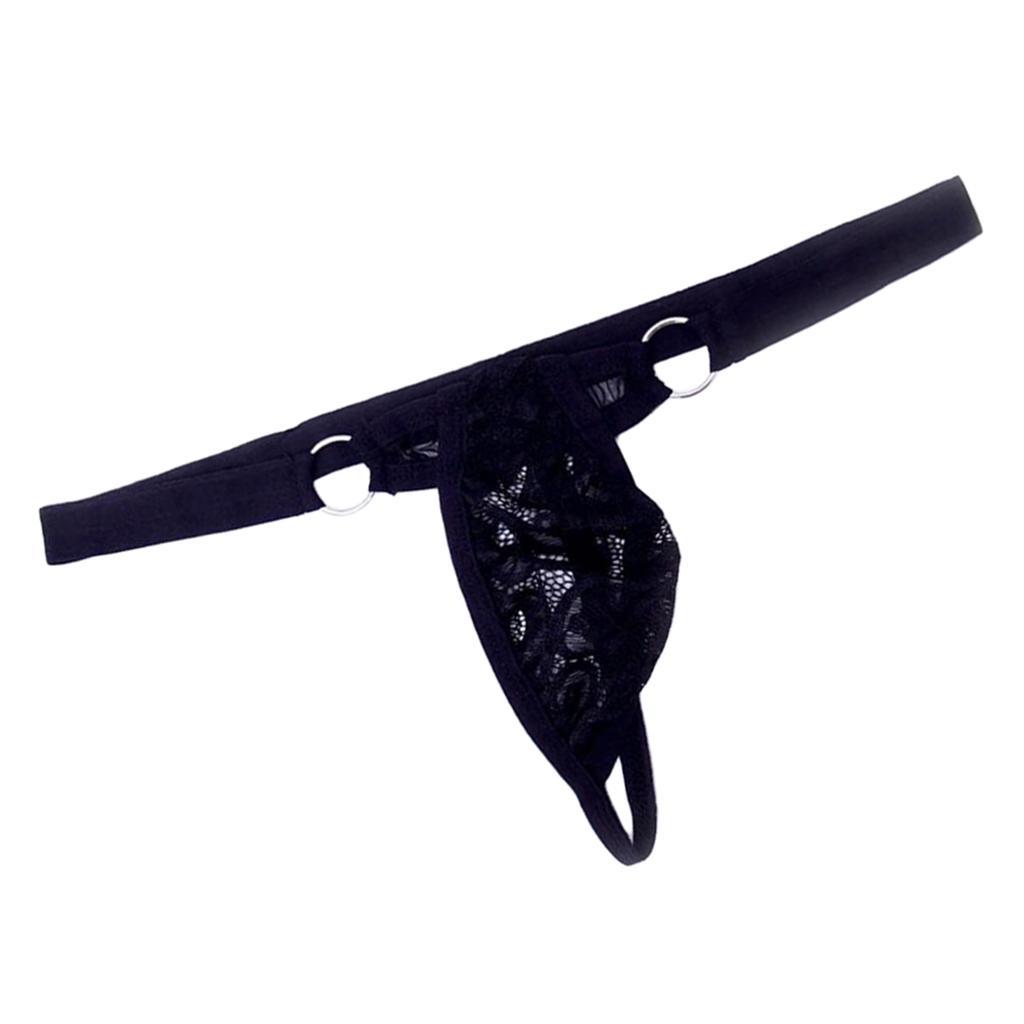 2-3pack Men's 1-Pack Sexy lace Underwear G-string Thong T-back Briefs Shorts
