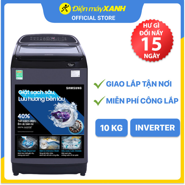 Máy giặt Samsung DD Inverter 10 Kg WA10T5260BV/SV - Hàng chính hãng(Giao Toàn Quốc)