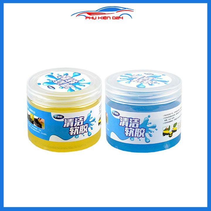 Slime, gel silicone lau bụi bẩn bàn phím, nội thất ô tô hai loại túi hộp 70g/160g