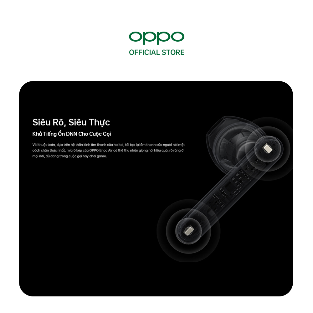 Tai Nghe Không Dây True Wireless OPPO Enco Air | Hàng Chính Hãng - Màu Trắng