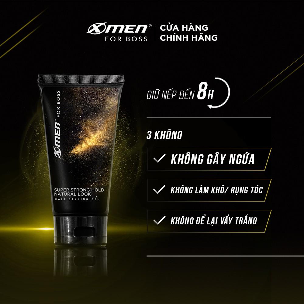 Keo Vuốt Tóc X-Men For Boss Gel Super Strong Hold Natural Look 150g