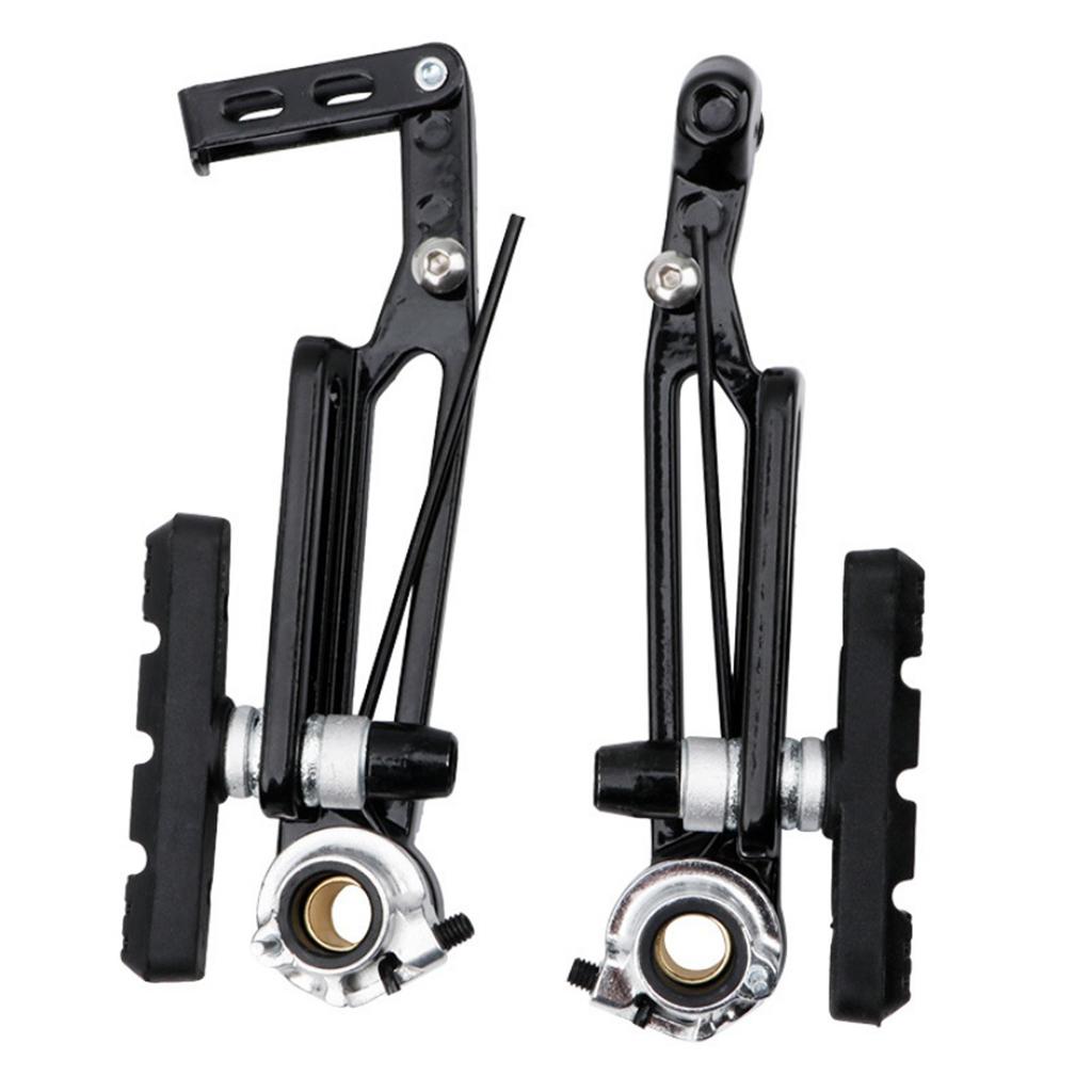 2 Pairs  V Brake Set Replacement Long Arm for Front/Rear Wheel Black