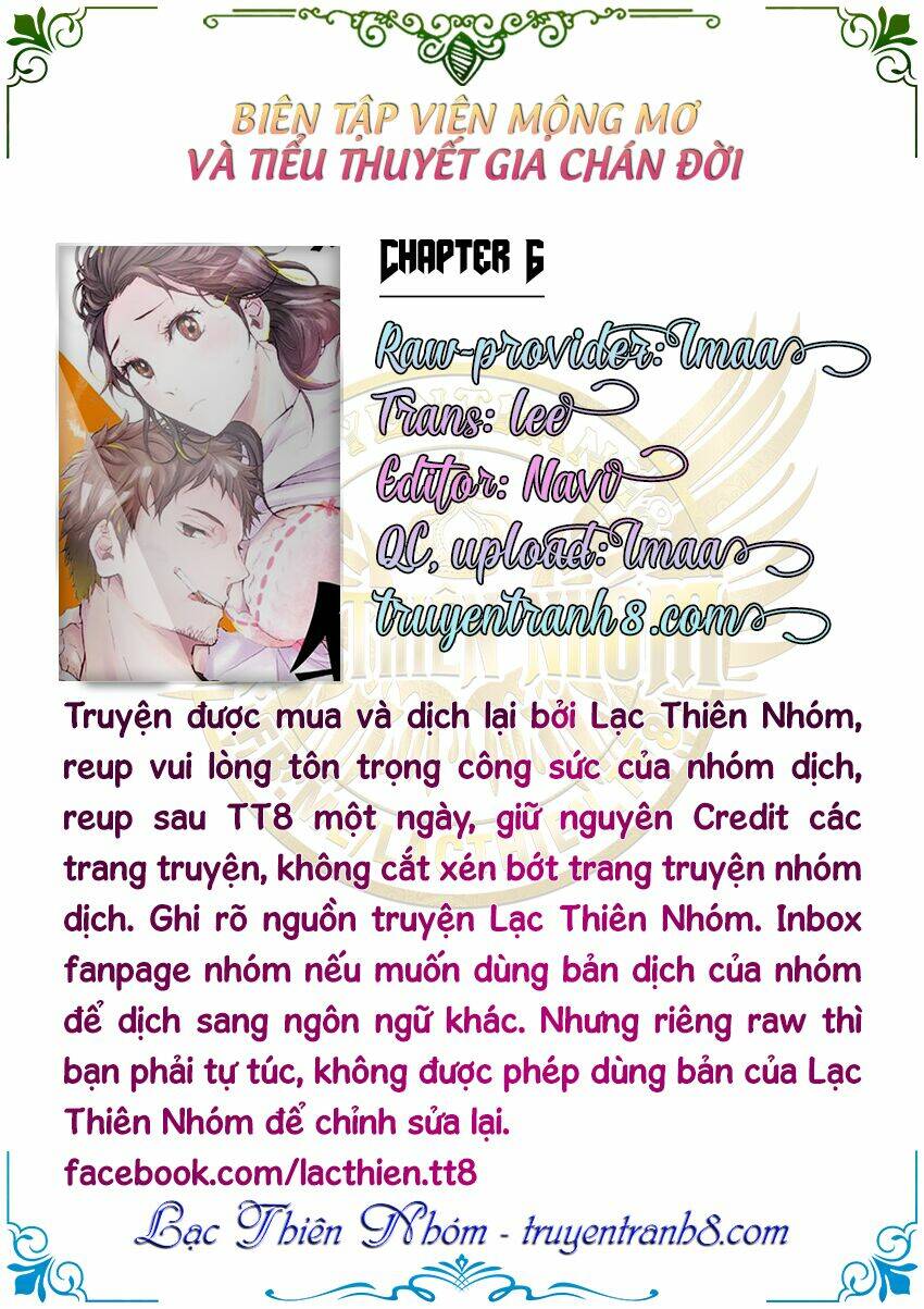 biên tập viên mộng mơ và tiểu thuyết gia chán đời chapter 6 5