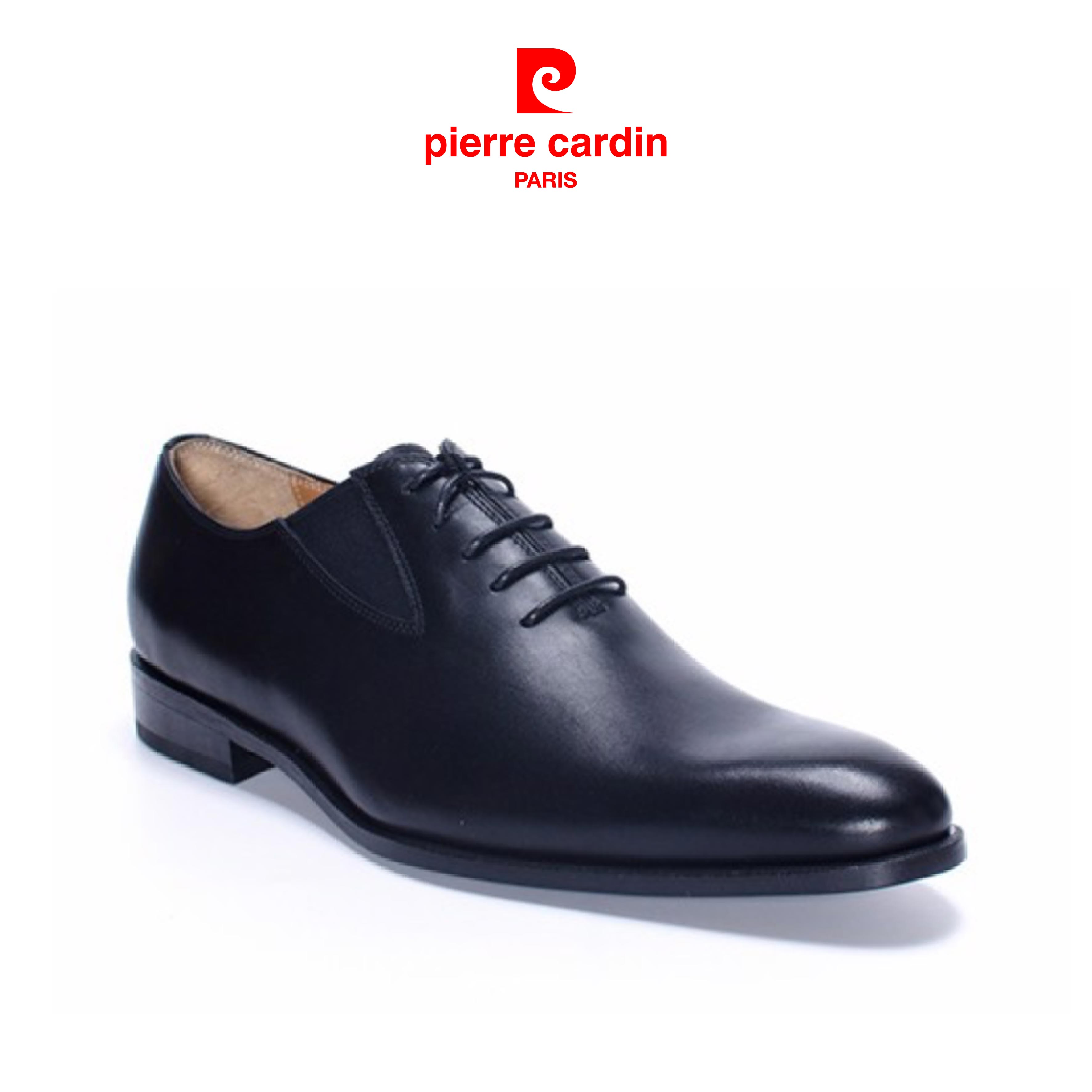 Giày Tây Da Nam Pierre Cardin Black Wholecut Oxford - PCMFWLA023