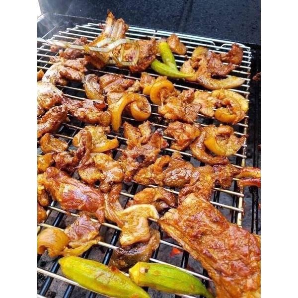 Ba rọi heo rừng ướp sa tế nướng thơm ngon - 500g