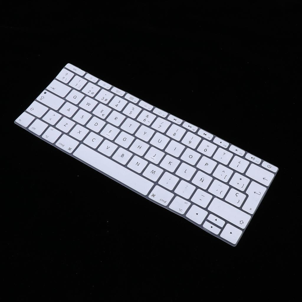 Spanish Phonetic Keyboard Protective Film for 12 inch white