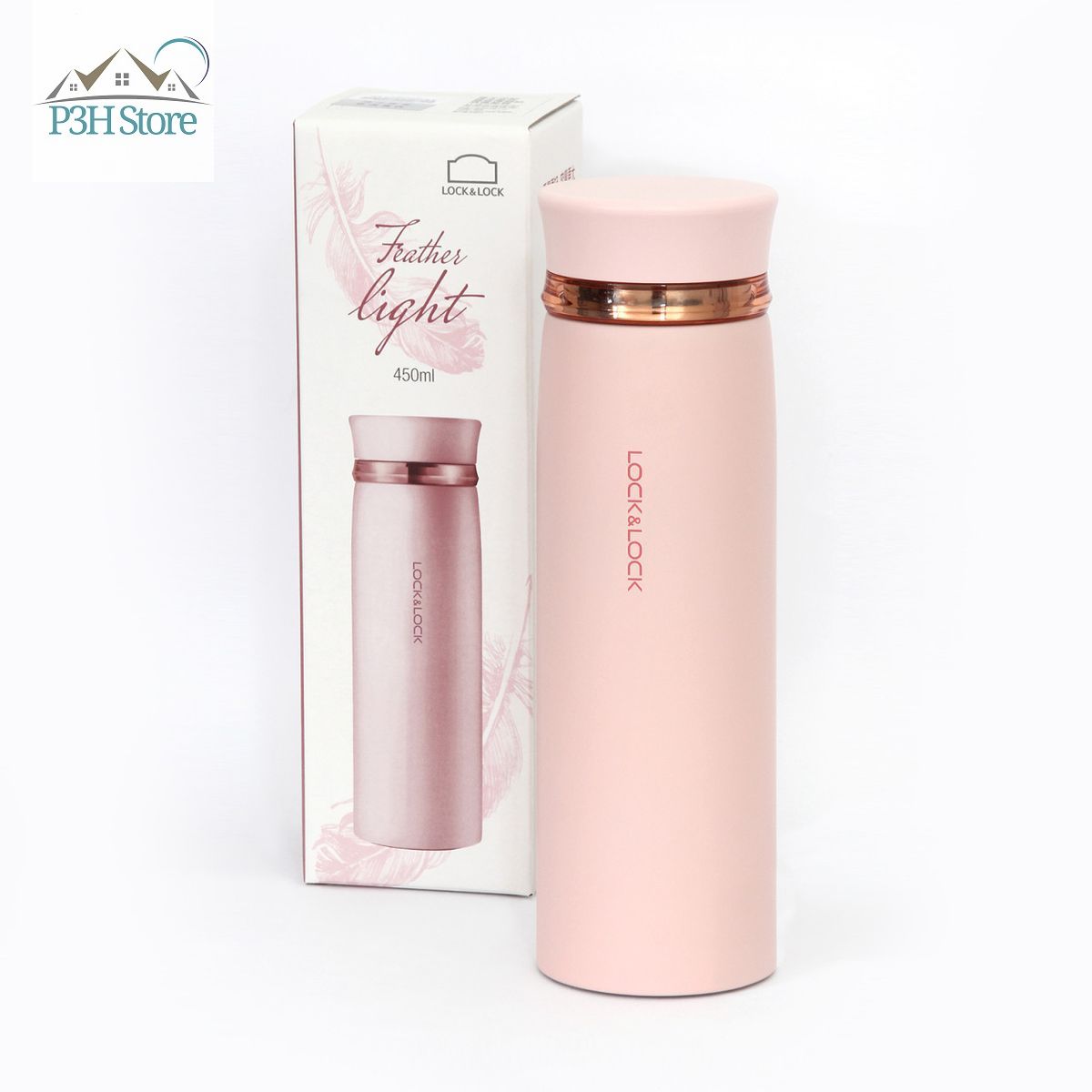 Bình Giữ Nhiệt Lock&Lock 450ml siêu nhẹ Feather Light Ring Tumbler LHC4131