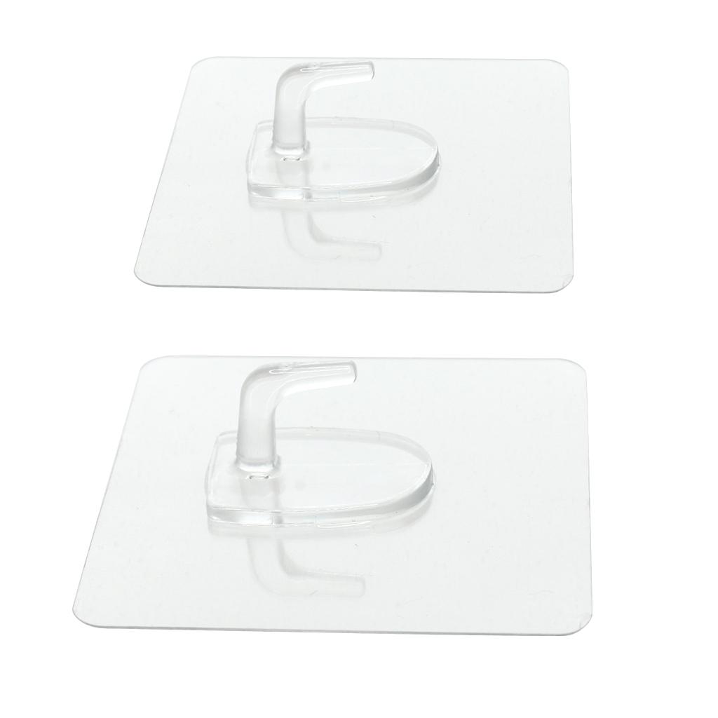 Wall Door House Home Square Plastic Self Adhensive Sticky Hook Hooks Holder