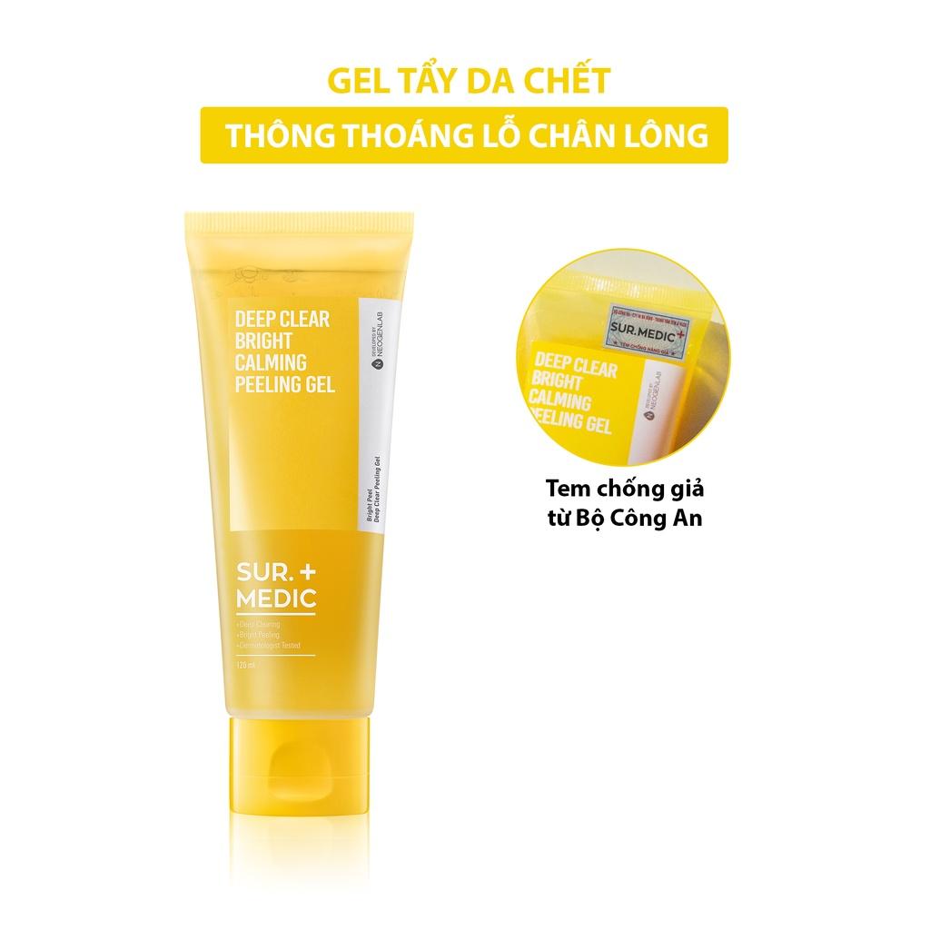 Tẩy Tế Bào Chết SURMEDIC Deep Clear Bright Calming Peeling Gel Làm Sáng Da 120ml