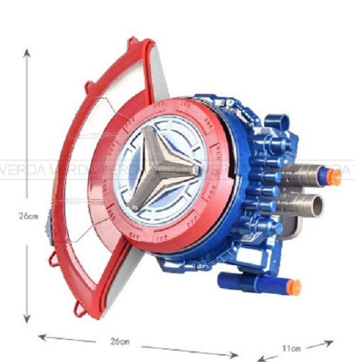 Đồ chơi chiếc khiên đội trưởng bằng nhựa cứng có 2 chức năng phòng thủ tấn công siêu bền dành cho bé trái