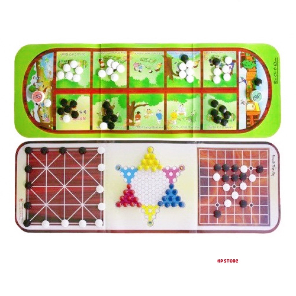 Bộ Cờ Ô Ăn Quan 6 Trong 1 Trí Tuệ Truyền Thống Việt Nam