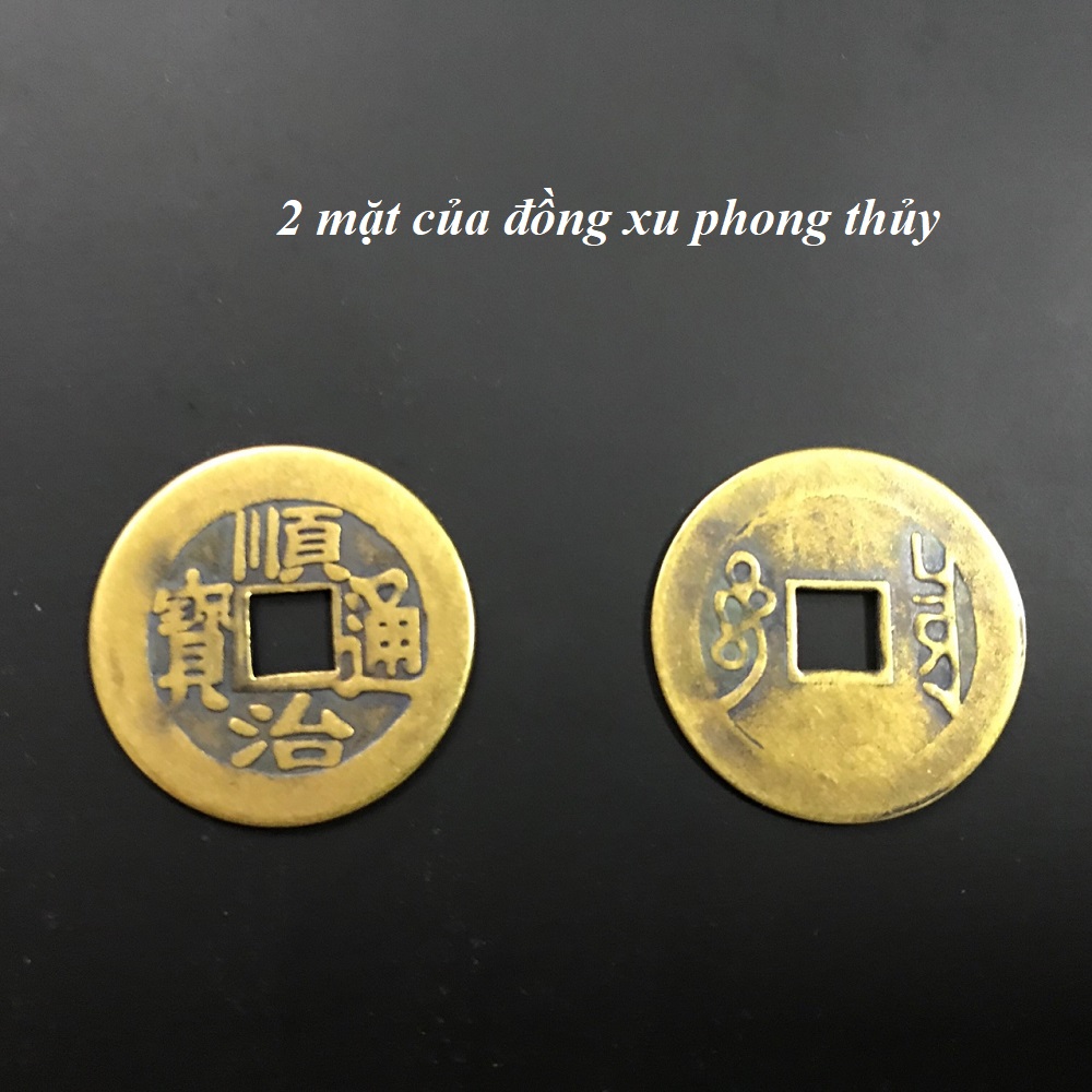 Combo 10 đồng xu cổ phong thủy âm dương bằng đồng mang lại tài lộc, cát tường, cầu bình an – TMT Collection – SP001135