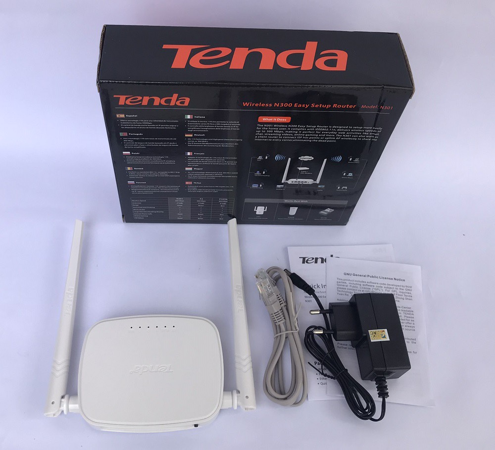 Bộ phát wifi Tenda N301 N300Mbps-Hàng chính hãng