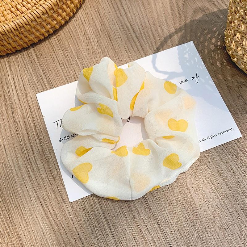 Dây buộc tóc Scrunchies trái tim EAFIT004