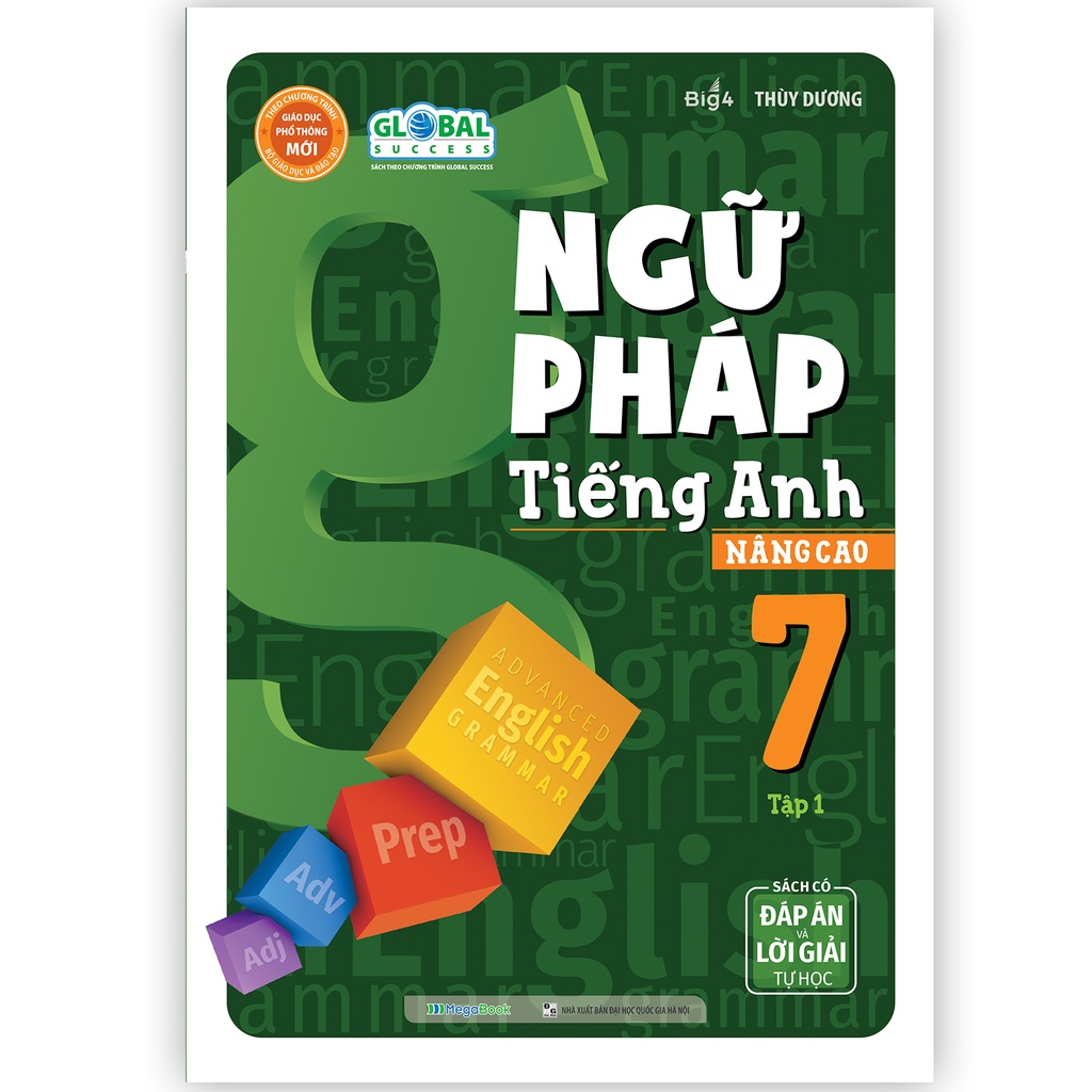 Sách Ngữ pháp Tiếng Anh nâng cao Lớp 7 tập 1