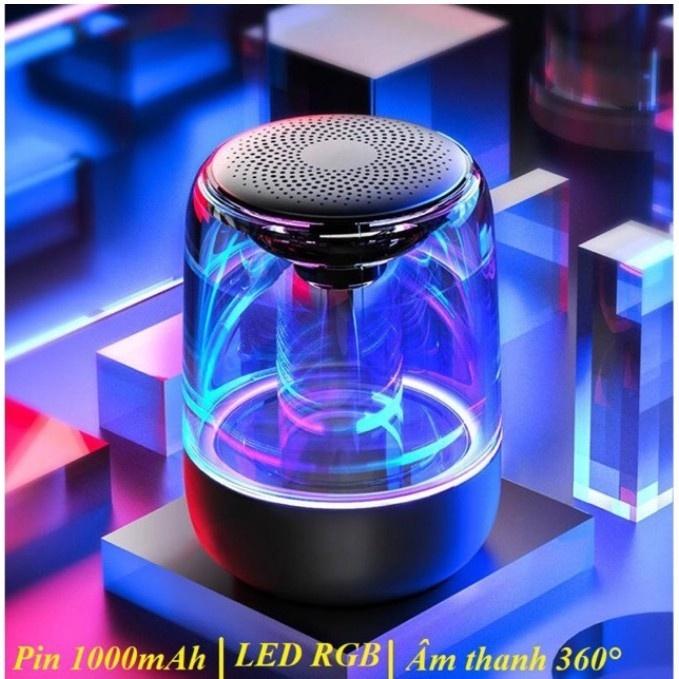 Loa Bluetooth Mini Led 7 Màu Trong Suốt Yayusi C7