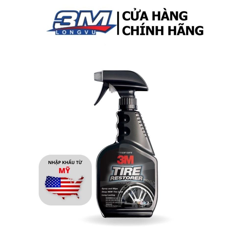 Chai Xịt Bảo Dưỡng Và Phủ Bóng Lốp Xe 3M Tyre Restorer 39042 437ml - 3M Long Vu