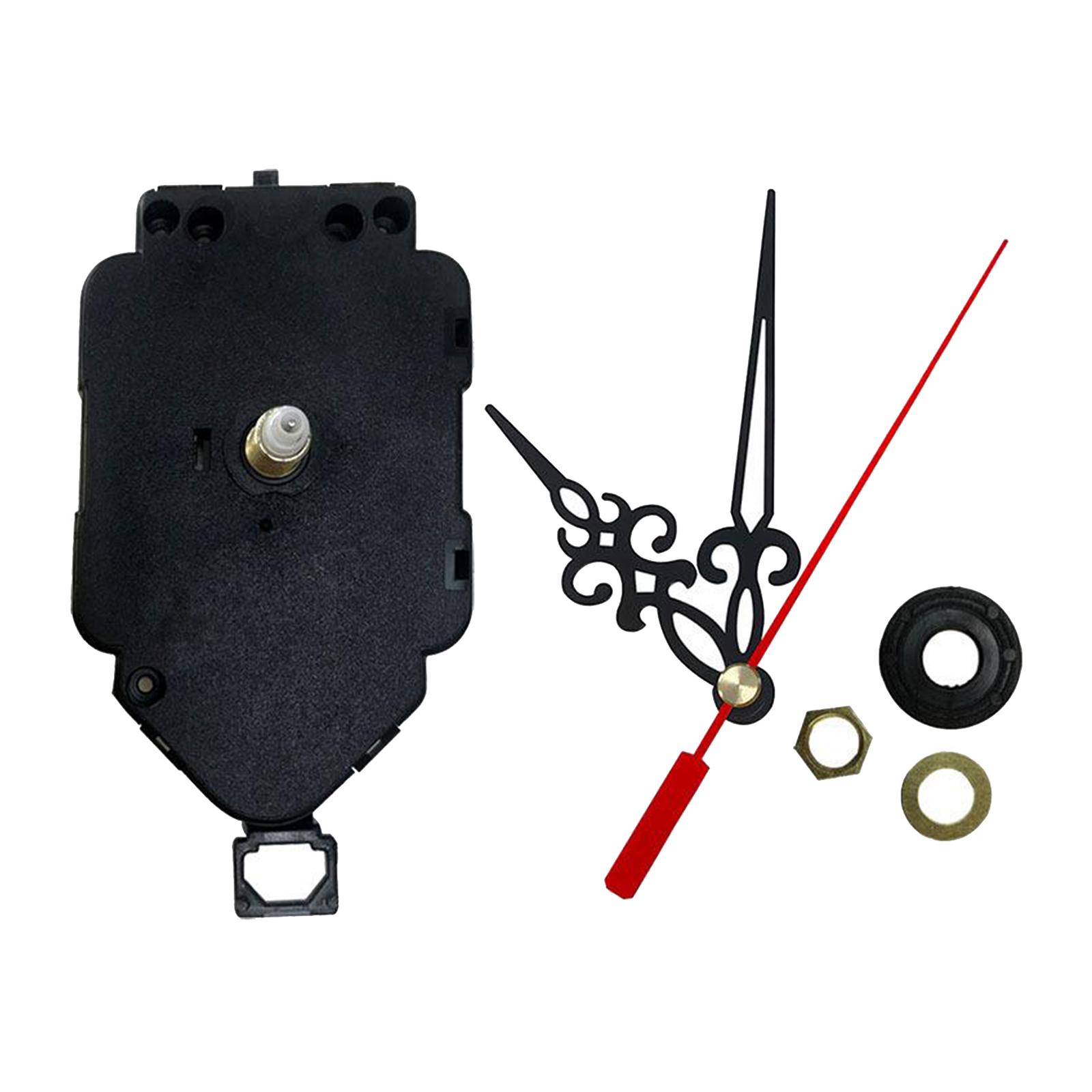 Quartz Pendulum Clock Movement DIY Kits with 3 Pieces Pointer Hands Hardware Replacement Repair Kit for Office Home Wall Clocks Accessories