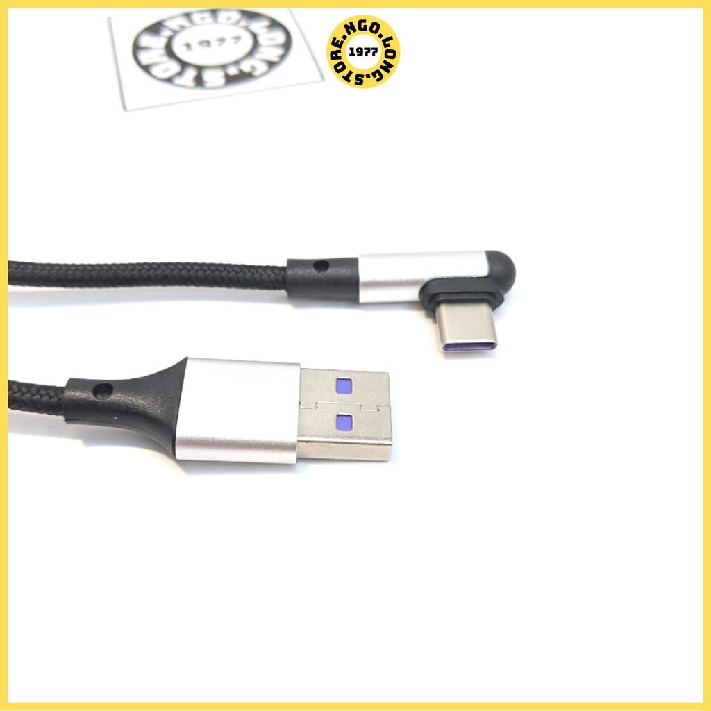 Dây Cáp Sạc Gập Đầu 1m2/ Cáp Sạc Nhanh 3A (Truyền Dữ Liệu) / Micro usb, type c, iphone, samsung