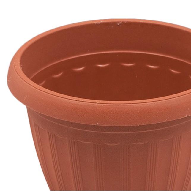 Chậu Hoa Tròn Kiểu Hy Lạp Mini - Màu đất - Uncle Bills OP0047