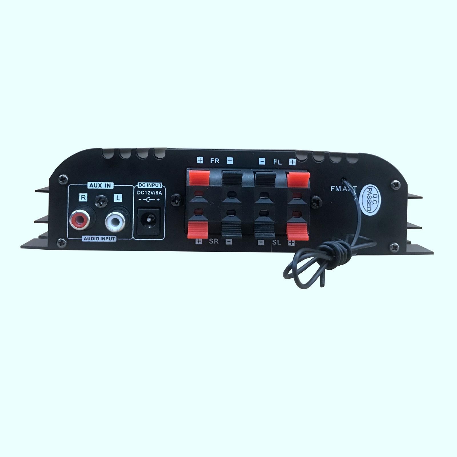 HiFi Stereo Power Amplifier 4 CH  USB FM Radio Audio Receiver for Bar Home