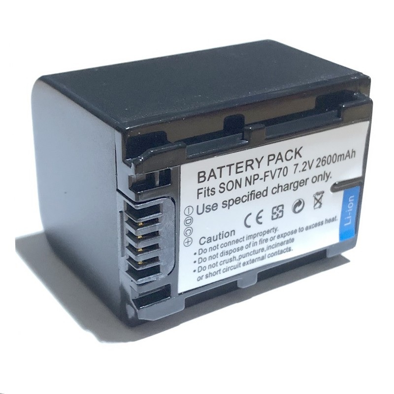 ROGTZ Pin Dành Cho Máy Ảnh, Máy Quay Phim Sony NP-FV70 7.2V 2600mAh - Hàng Nhập Khẩu