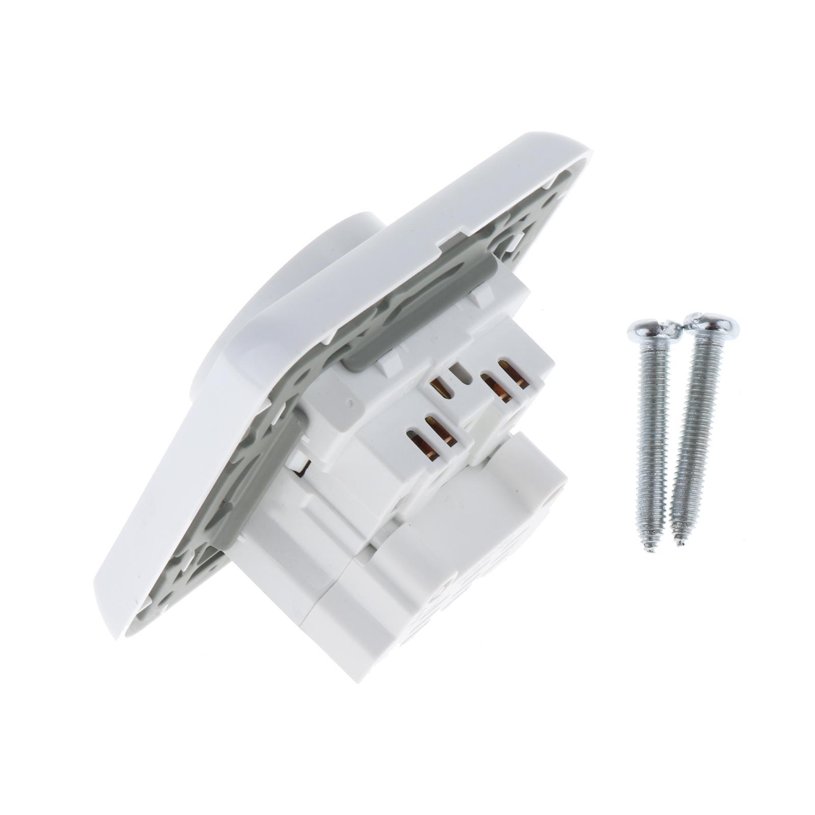 Wall Mounted Socket Square Panel European Plug Socket Widely Used for Home