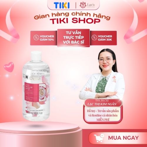 Nước tẩy trang - DELIA Cosmetics Soothing Micellar Water 500ml