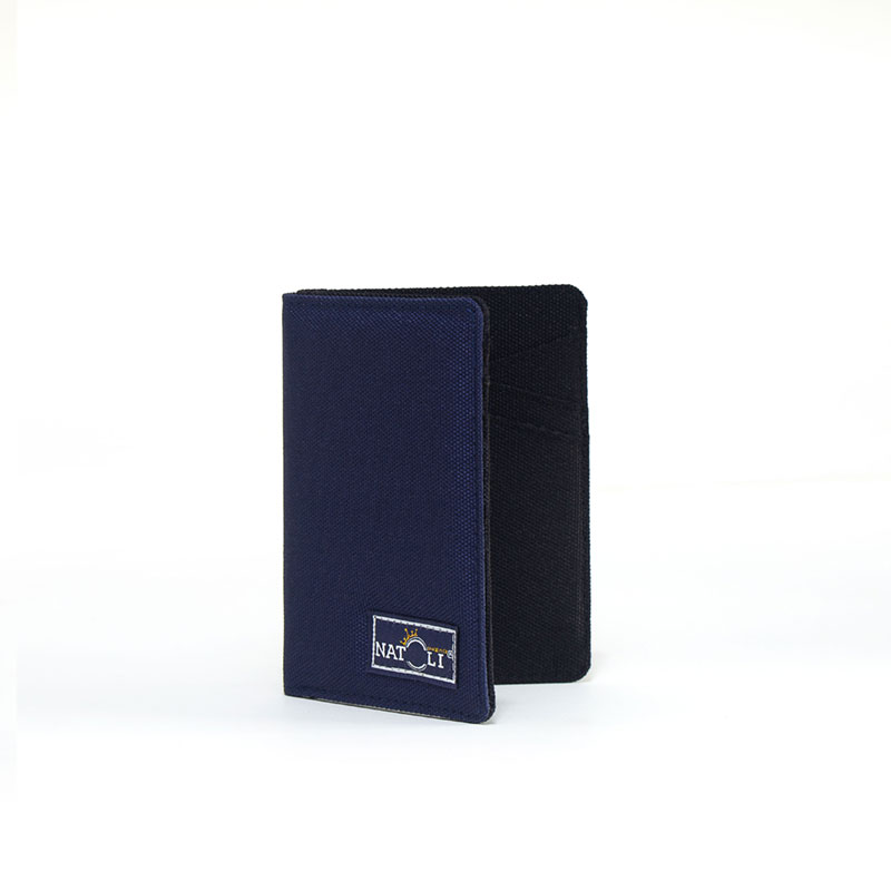 Ví da nam nữ dáng đứng NATOLI gập đôi đựng thẻ cao cấp BST Simple Vertical Wallet V3