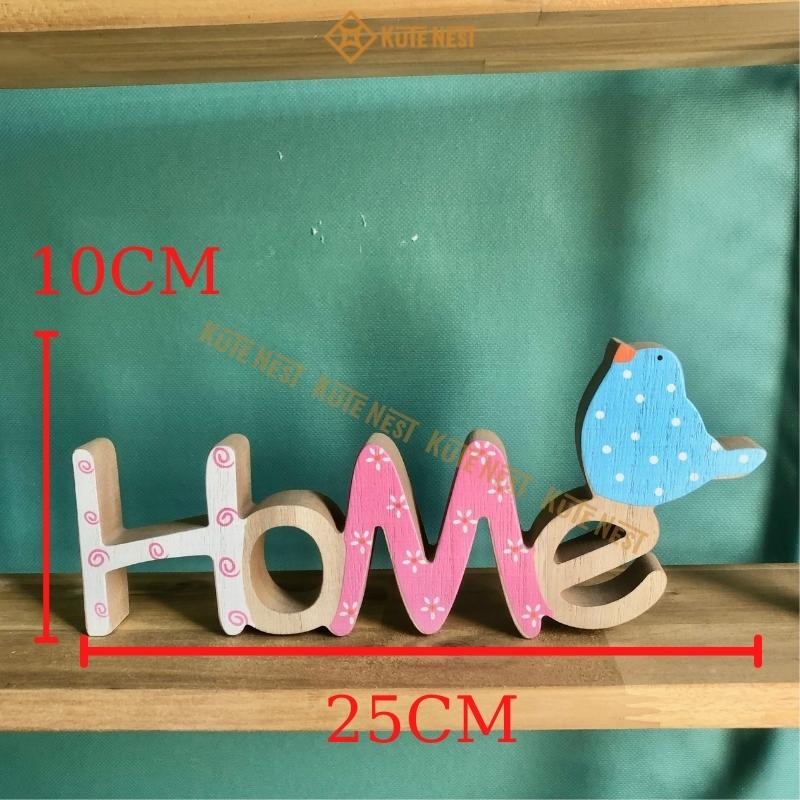 Chữ gỗ trang trí, chữ Love, Home bằng gỗ tự nhiên cao cấp, decor bàn làm việc, trang trí văn phòng độc đáo