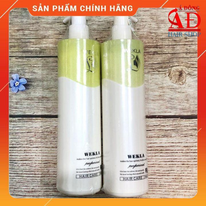 BỘ DẦU GỘI XẢ HẤP Ủ WEKLA SIÊU PHỤC HỒI TÓC HƯ TỔN SUÔN MƯỢT + Gội xả gói Karseell 15ml