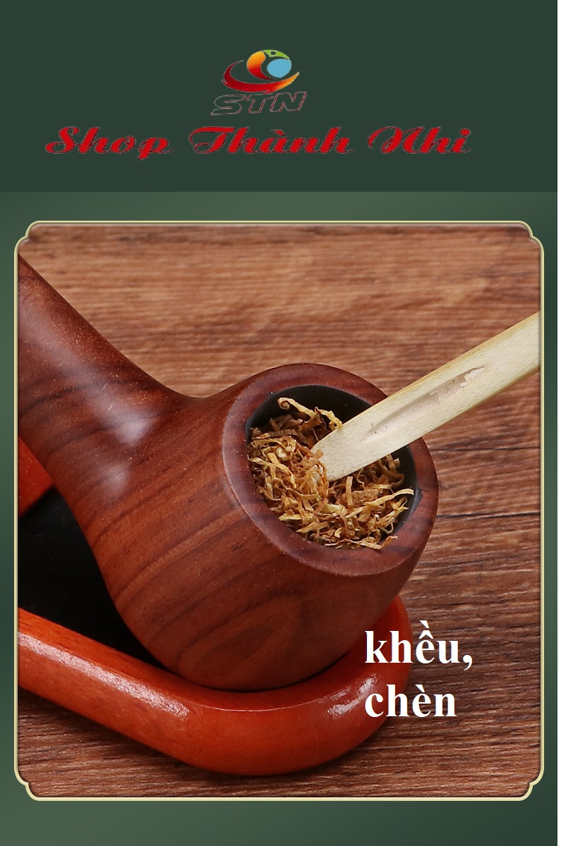 dụng cụ chèn tẩu thuốc cao cấp Futeng, đầu kim loại Shop Thành Nhi STNA101A