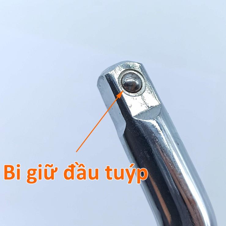 Tay vặn chữ L 1/2 inchthép CrV trắng 300mm