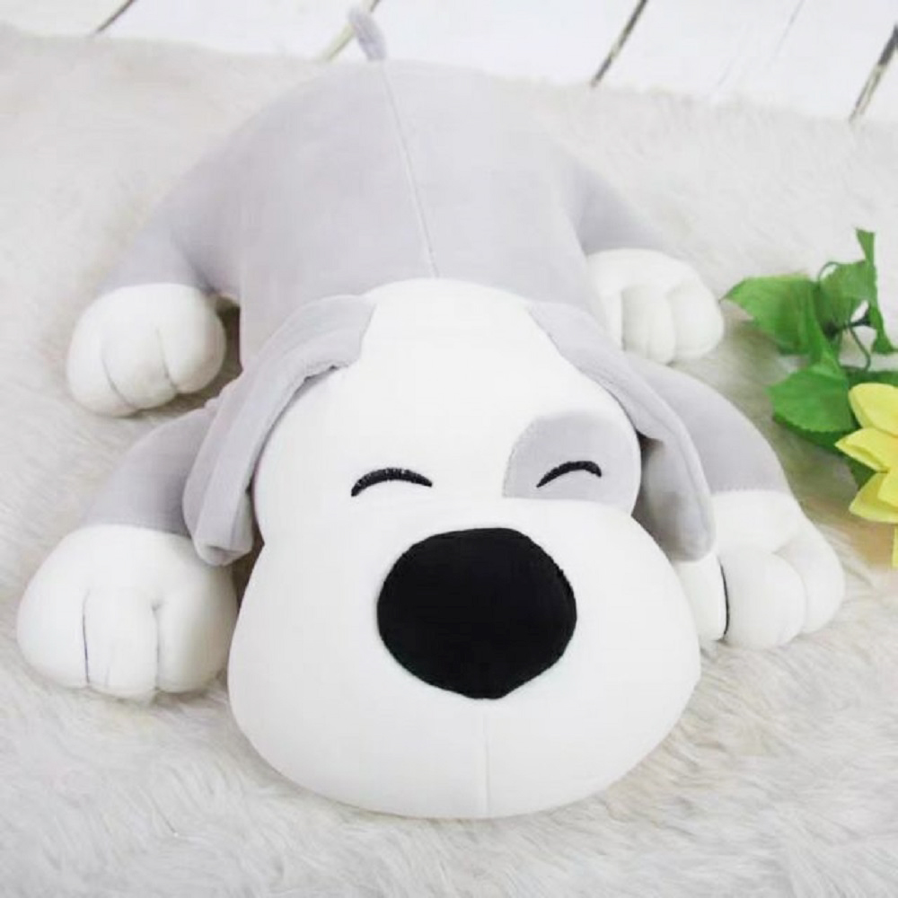 Gấu Bông Chó Mắt Híp Cao Cấp Vải Nhung Co Giãn 4 Chiều