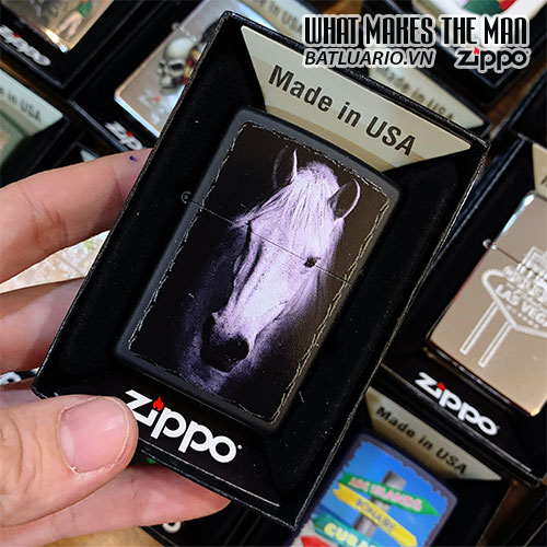 Bật Lửa Zippo 218 White Horse