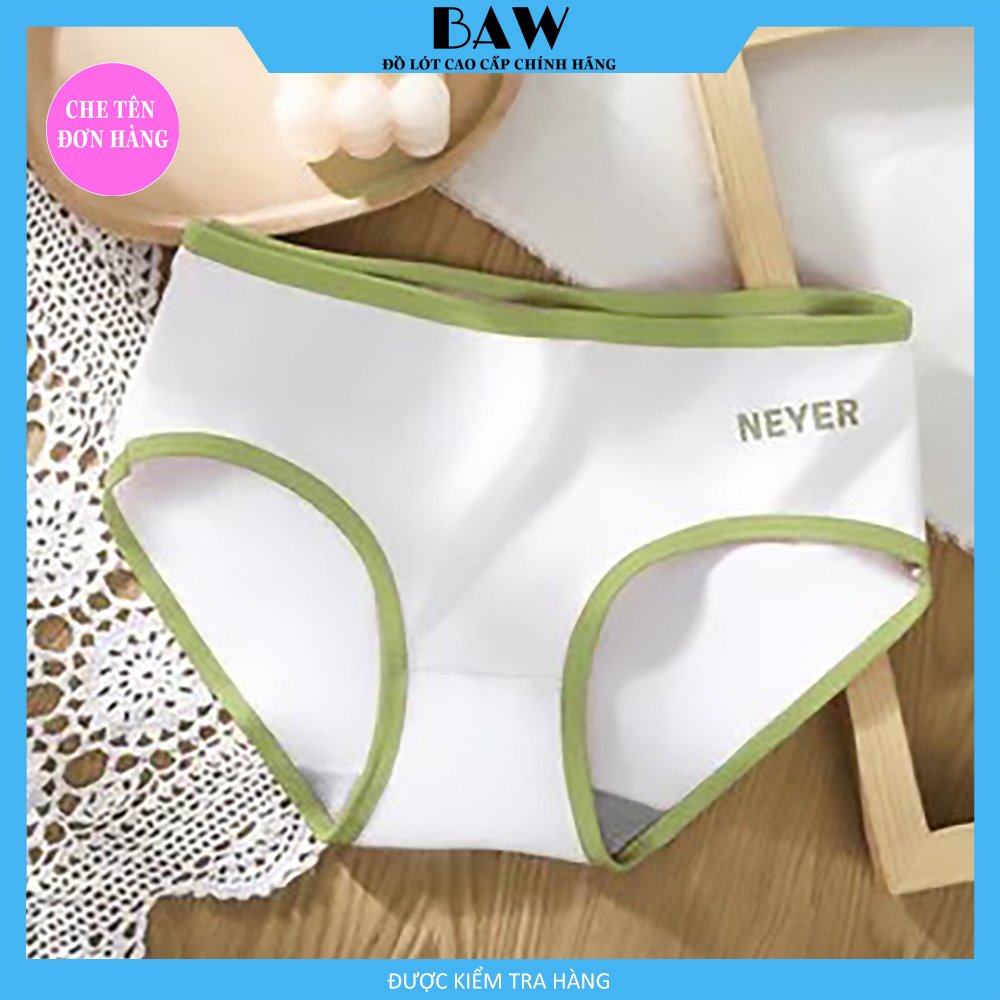 Quần Lót Nữ , Bộ 5 Quần Lót Nữ Cotton Viền Phối Màu,Quần Lót Nữ Đáy May Chống Viêm, Quần Chip Nữ thương hiệu BAW NT141