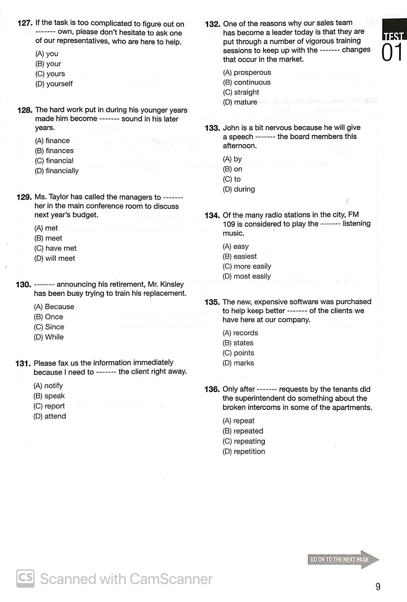 1000 Reading Comprehension Practice Test Items For The New Toeic Test (Tái Bản)