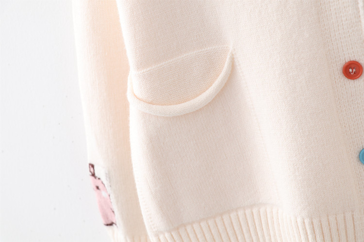 Áo Khoác Len Cardigan Họa Tiết Xinh 