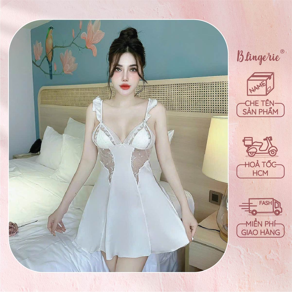 Váy Ngủ Nữ Gợi Cảm Ngọt Ngào - B.Lingerie