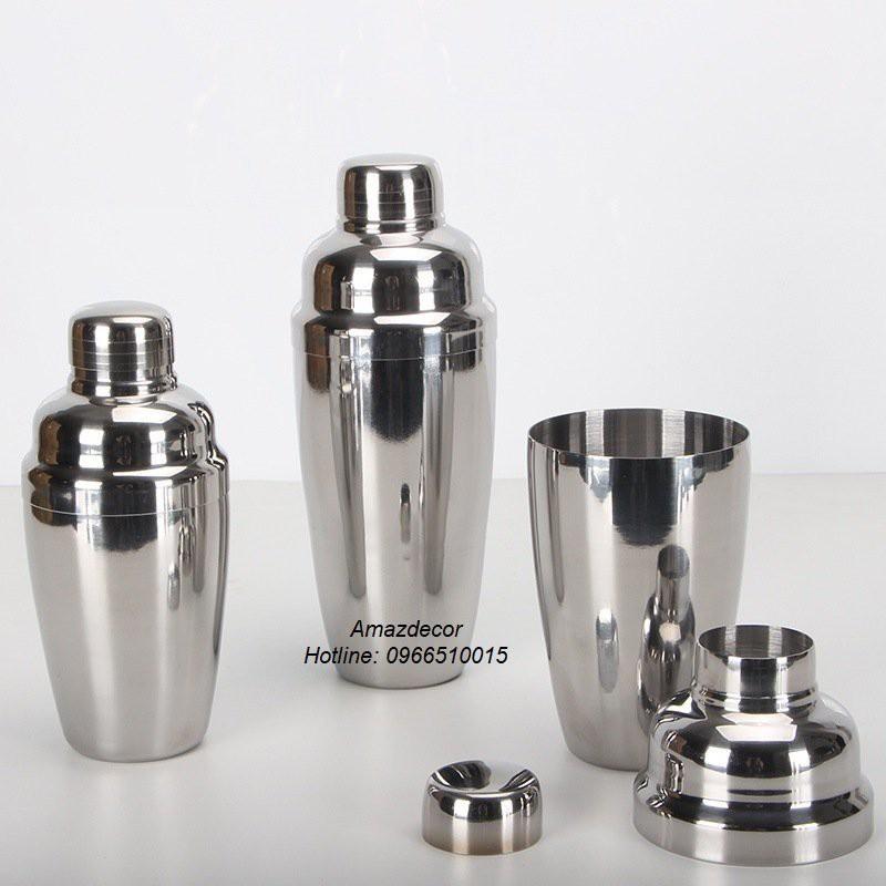 Bình Lắc Inox Dày 550 cc - Pha Chế Cocktail , Trà Sữa