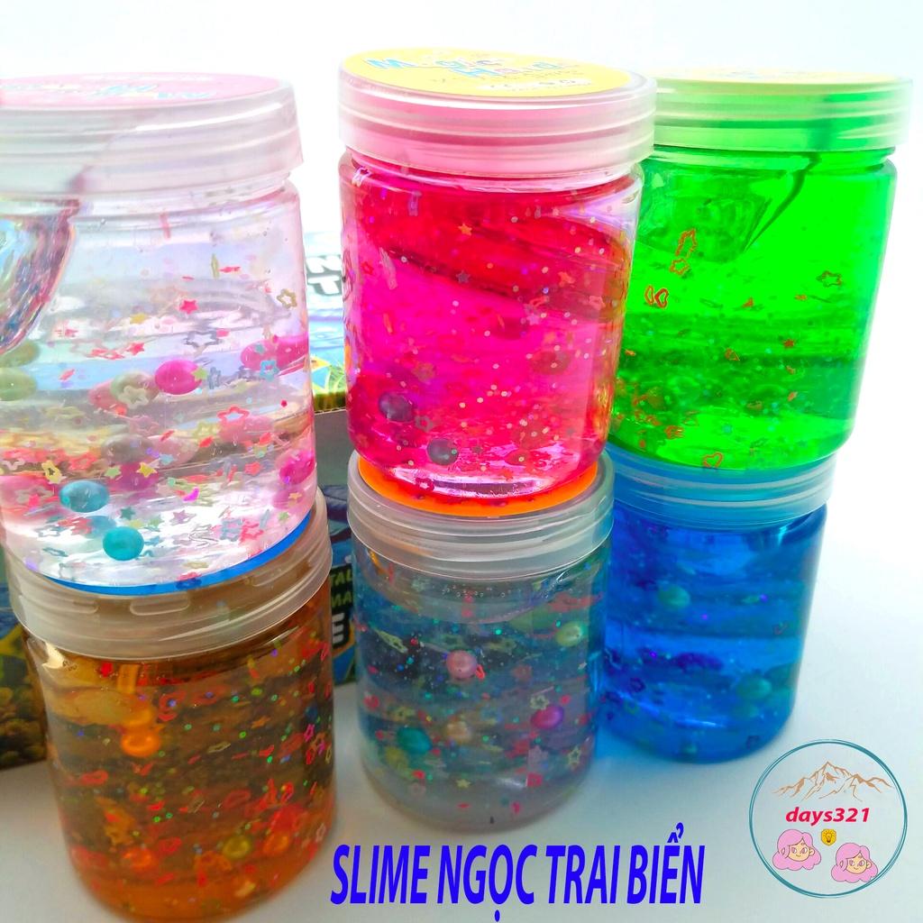 SLIME NGỌC TRAI BIỂN charm sao 6 màu cực đẹp Slam thiết kế độc đáo ấn tượng squishy