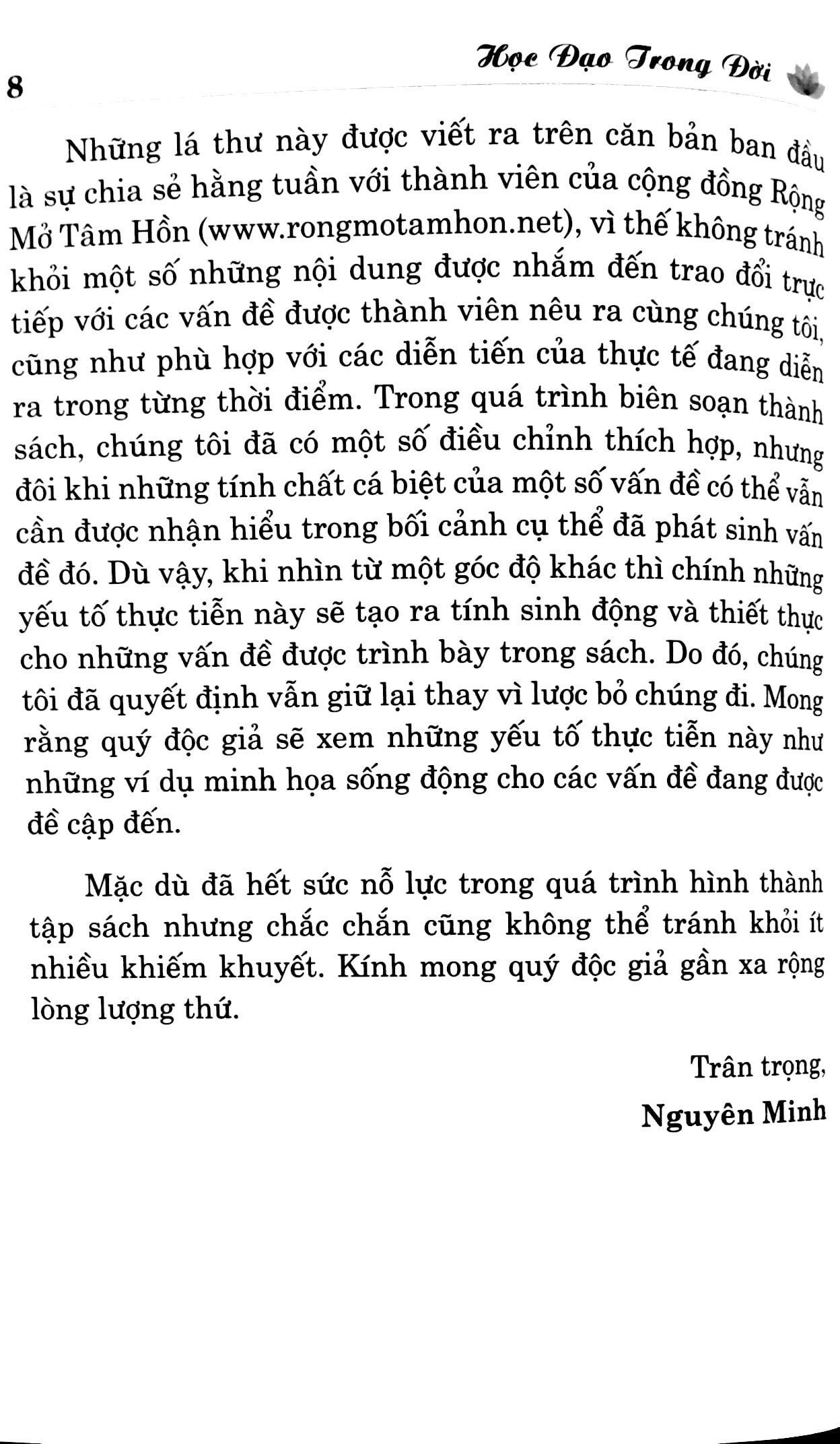 Học Đạo Trong Đời